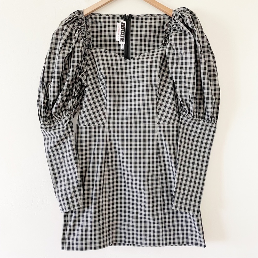 ROTATE BIRGER CHRISTENSEN Gingham shell mini dress - Picture 5 of 16